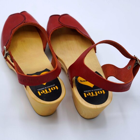 Swedish Hasbeens Red Clogs - Picture 3 of 5